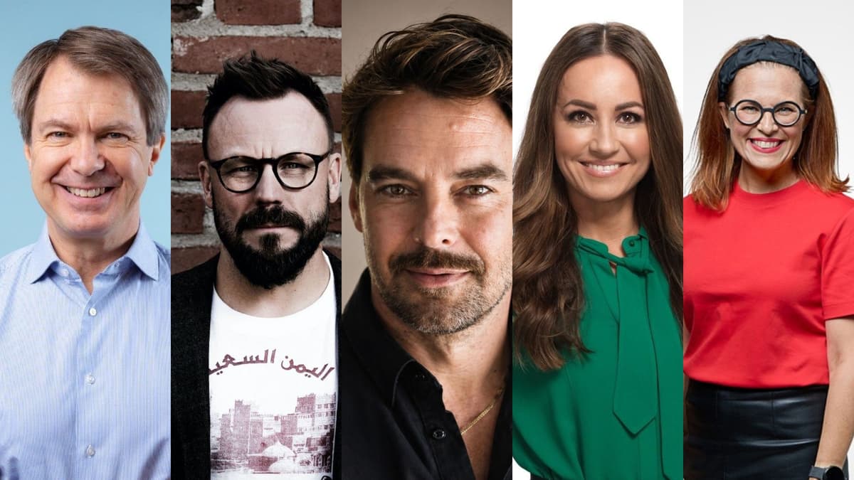 Peter Nyman, Riku Rantala, Mikko Leppilampi, Jaana Pelkonen ja Jenni Kivessilta